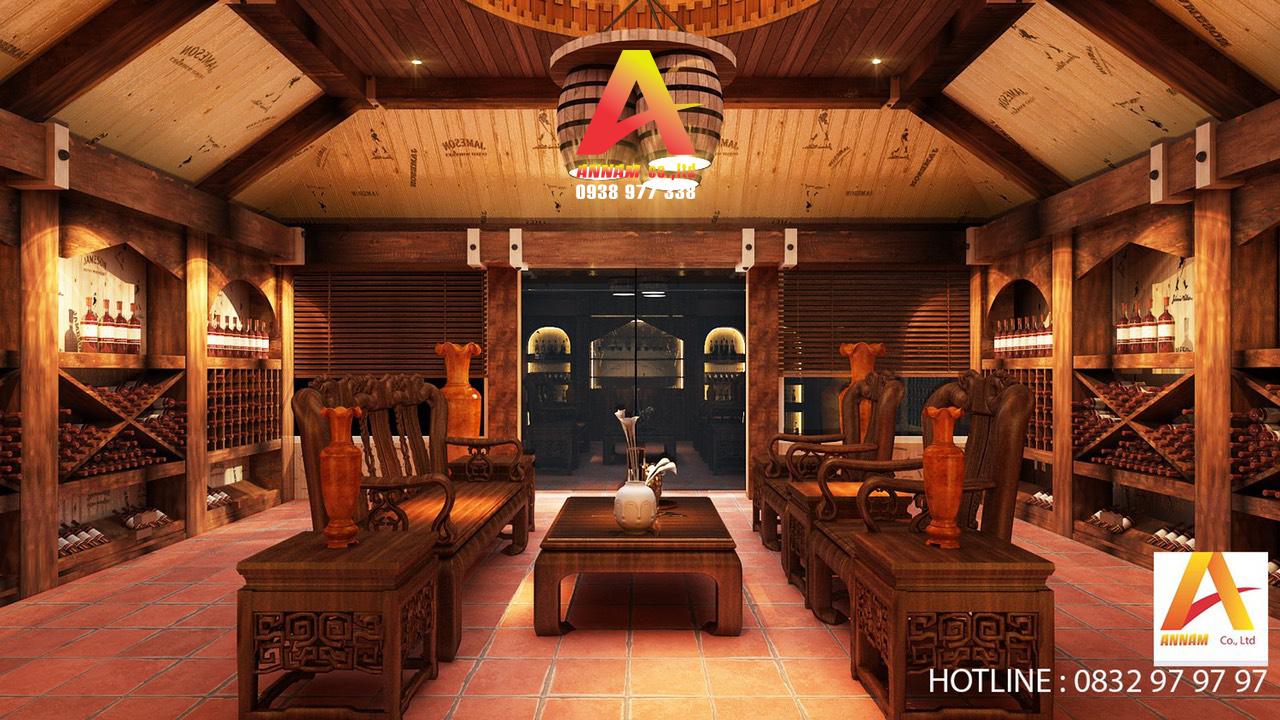 THIẾT KẾ 3D HẦM RƯỢU GIA ĐÌNH